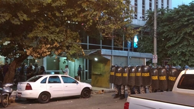 Protesto contra o aumento a tarifa de ônibus no centro de Goiânia | Foto: reprodução/assessoria