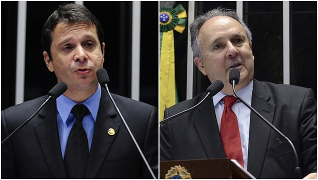 Senadores Reguffe e Cristovam Buarque deixaram o PDT pelo mesmo motivo | Fotos: Ana Volpe e Jefferson Rudy/Agência Senado