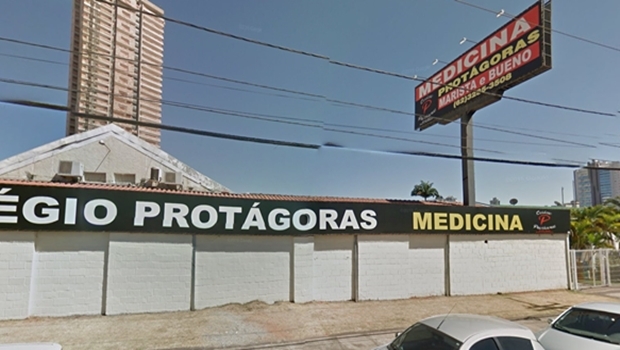Fachada do Colégio Protágoras, no Setor Marista | Foto: Google street view