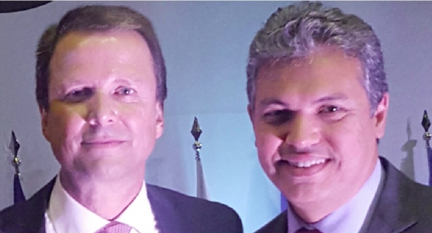 Cláudio Lamachia (Conselho Federal da OAB), com o advogado Márcio M. Cunha