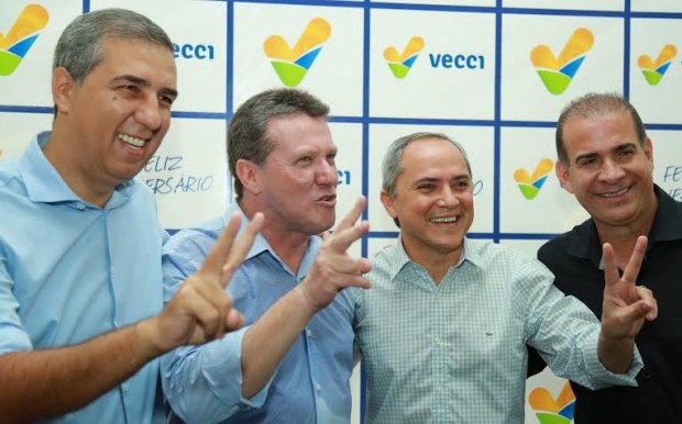 Vecci e bittencourt no aniversário do primeiro