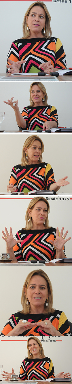 Na foto Leda Borges, Secretária Cidadã