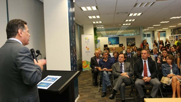 Marconi apresenta as potencialidades de Goiás a empresários neozelandeses, na Agência Nacional de Turismo da Nova Zelândia | Foto: Divulgação