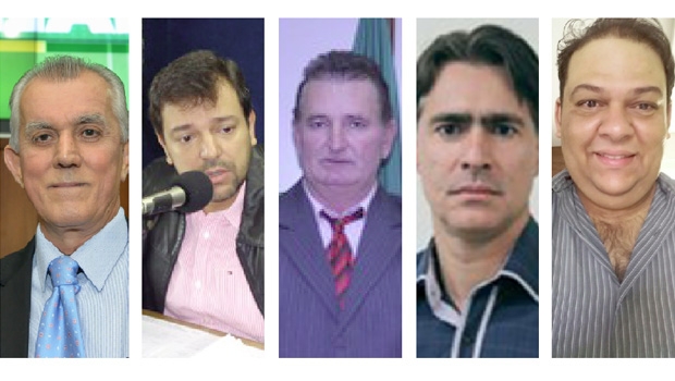 Victor Priori, Vinicius Luz, Carlos Miranda, Tales Machado e Vinicius Maia: cinco políticos com chances de disputar a Prefeitura de Jataí em outubro