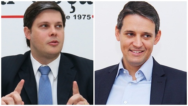 Presidente metropolitano do PSDB, Rafael Lousa, e secretário estadual Thiago Peixoto