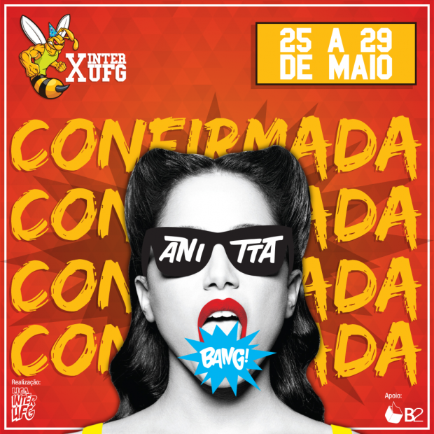 Cantora Anitta se apresenta em Goiânia no InterUFG 2016 | Foto: Reprodução/Facebook