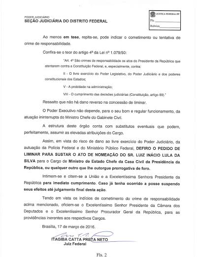 decisão lula catta preta