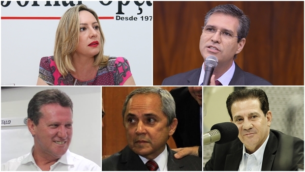 Adriana Accorsi, Francisco Júnior, Giuseppe Vecci, Luiz Bittencourt e Vanderlan Cardoso: políticos que também são gestores qualificados.