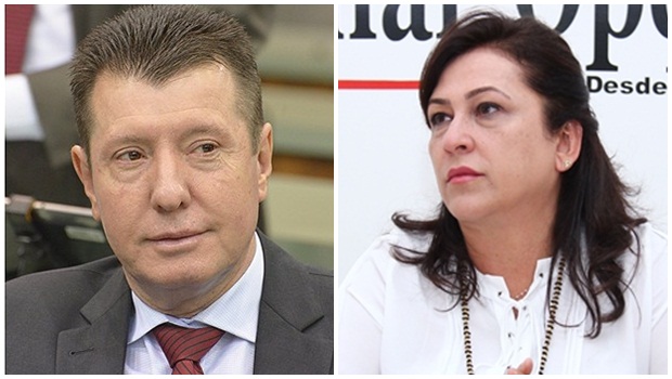 Deputado estadual José Nelto e senadora Kátia Abreu, ambos do PMDB