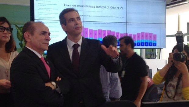Secretário de Saúde em Goiás mostrou os resultados do força-tarefa no estado para o ministro da Saúde Marcelo Castro | Foto: Twitter/SES