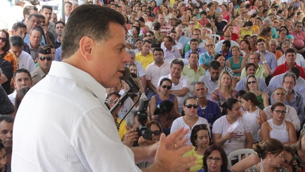 Governador Marconi Perillo durante inauguração de nova subestação da Celg em Itaberaí | Foto: Marco Monteiro / Gabinete Imprensa