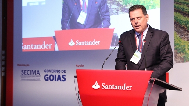 Governador Marconi Perillo (PSDB) durante cerimônia de abertura do Seminário Agronegócios e Energias Renováveis