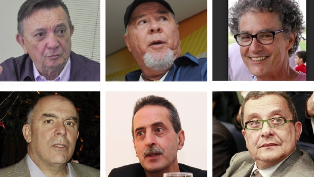 Marqueteiros Chico Santa Rita, Duda Mendonça, Dimas Thomas, Rui Rodrigues, Paulo de Tarso e João Santana