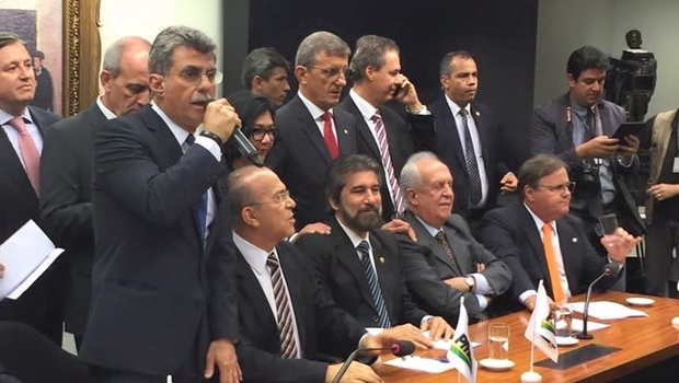 Senador Romero Jucá discurso durante o evento | Foto: reprodução / Facebook 