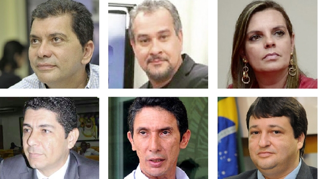 Amastha, Tio Marcão, Cláudia Lelis, Valdemar Jr., Raul Filho, Fabiano do Vale: alguns dos pretendentes à cadeira de prefeito | Foto: Divulgação e Fernando Leite/ Jornal Opção