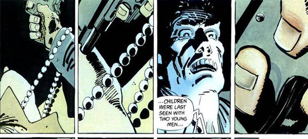Cena da morte de Martha Wayne, nas HQs