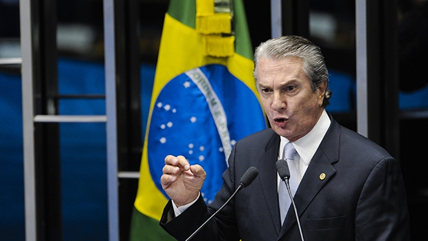 Senador Fernando Collor: “Comigo não teve isso, essa barganha por cargos” | Foto: Pedro França/Agência Senado