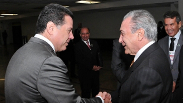 Marconi Perillo com Michel Temer