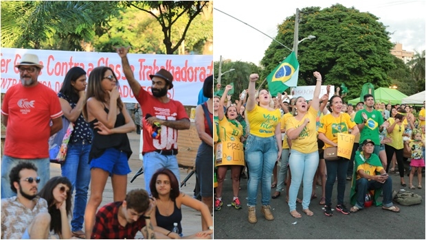 Enquanto uns diziam "Não vai ter golpe", outros pediam a prisão | Fotos: André Saddi