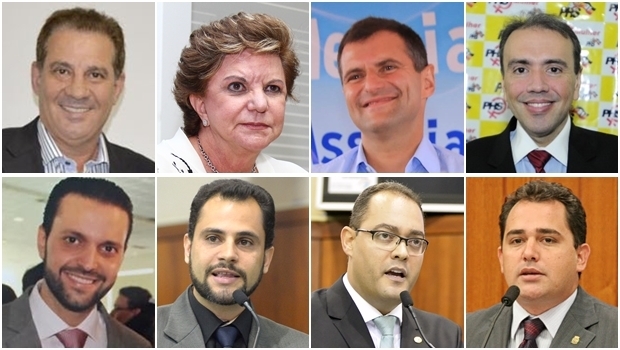 Vanderlan Cardoso, Lúcia Vânia, Marcos Abrão, Eduardo Machado, Alexandre Baldy, Simeyzon Silveira, Virmondes Cruvinel e Deivison Costa