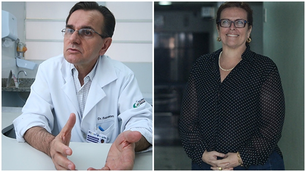 Boaventura Braz e Christiane Kobal: referências goianas na infectologia, ambos trabalham no Hospital de Doenças Tropicais | Foto: Renan Accioly/Jornal Opção
