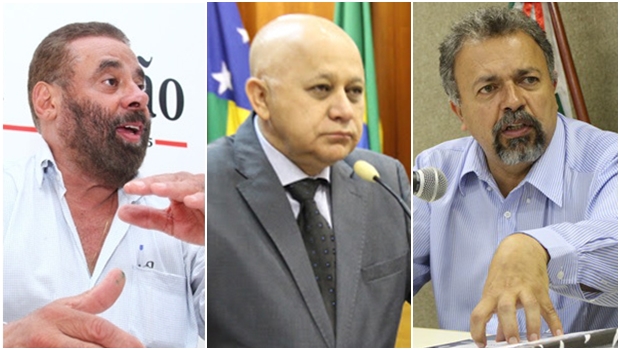 Vereadores Paulo Magalhães (SD), Djalma Araújo (Rede) e Elias Vaz (PSB) | Fotos: Jornal Opção e Ascom da Câmara