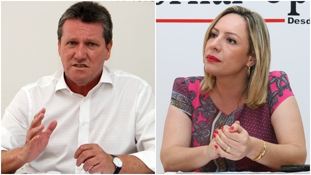 Giuseppe Vecci e Adriana Accorsi: mesmo candidatos de duas máquinas poderosas, o tucano e a petista fazem uma pré-campanha espartana | Fotos: André Costa e Fernando Leite / Jornal Opção