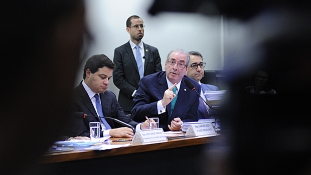 Cunha durante sessão no conselho de ética | Foto: Lucio Bernardo Junior 