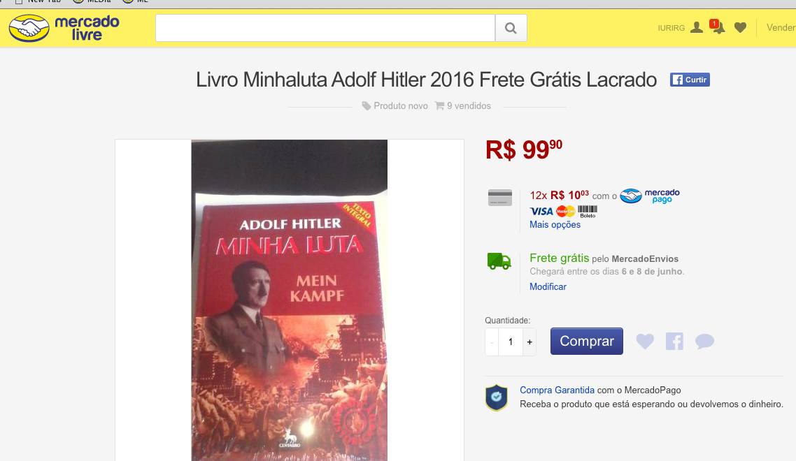 Hitler na Centauro 13235026_1020635788013064_1365262132_o