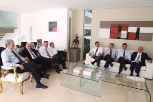 Marconi Perillo com os governadores do PMDB em Brasília em 3 de maio de 2016