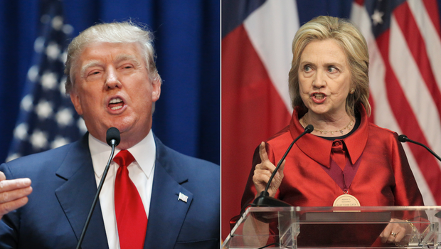 Donald Trump e Hillary Clinton disputarão a eleição | Fotos: reprodução 