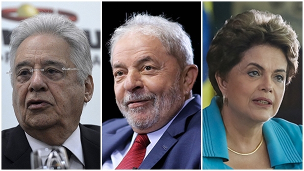 Fernando Henrique Cardoso, Lula da Silva e Dilma Rousseff: com o tucano a economia cresceu em média 2,4% ao ano, enquanto nos governos dos dois petistas, o crescimento médio foi de 2,3% | Foto: Wilson Dias/Agência Brasil, Ricardo Stuckert/ Instituto Lula e Roberto Stuckert Filho/ PR