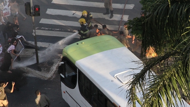 Protesto terminou em confursão com várias pessoas feridas | Foto: Humberto Silva / Comunicação PM5