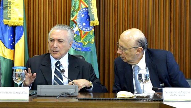 Presidente interino, Michel Temer, e o ministro da Fazenda, Henrique Meirelles | Foto: José Cruz / ABr