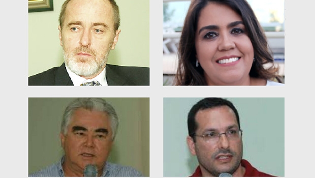 Haroldo Reimer, Carla Conti, Francisco Severo e Fábio Santa Cruz: os quatro candidatos para reitor da Universidade Estadual de Goiás