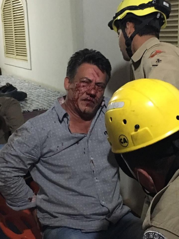 Cláudio Lima é agredido em Catalão radialista_agredido