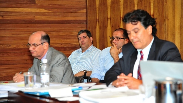 Alessandri e Frederico durante júri da morte de Martha Cozac e seu sobrinho | Foto: Hernany César/ TJGO