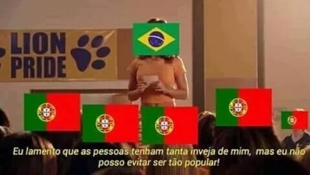 "Guerra dos memes" acabou produzindo mais memes na rede social. Enquanto brasileiros se muniam de piadas, portugueses 