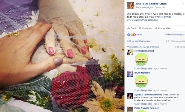 Onda de críticas por foto publicada no velório da avó teria motivado a decisão da cantora