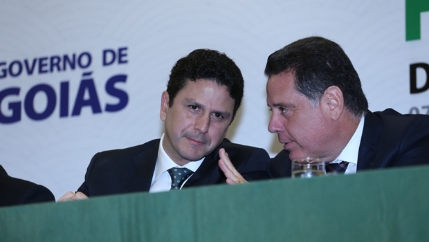 Ministro Bruno Araújo e Marconi Perillo durante Fórum Nacional de Habitação de Interesse Social | Foto: Divulgação Gabinete Imprensa