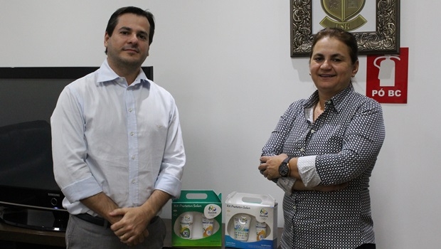 Solange Neves e Leonardo Rezende, sócios e diretores da Nutriex, marca goiana escolhida para produzir a linha de protetores solares das Olimpíadas 2016 | Foto: Bruna Aidar/ Jornal Opção