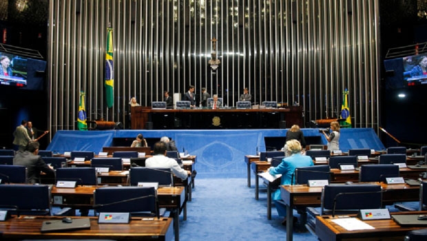 Plenário do Senado: perícia pedida por Dilma foi mais um lance antes da votação que vai definir se ela volta ou se será afastada de vez | Foto: Reprodução