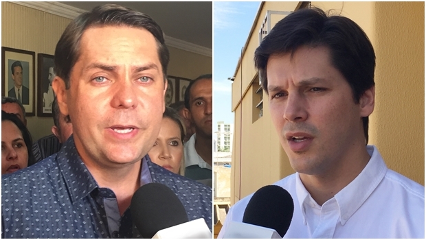 Presidentes Bruno Peixoto e Daniel Vilela durante entrevista no dia 11 de julho de 2016 | Fotos: Alexandre Parrode