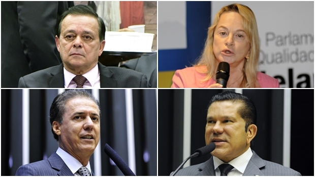 Deputados Jovair Arantes, Magda Mofatto, Pedro Chaves e Sandes Jr. | Montagem
