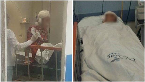 Imagens postadas no Facebook pela família do rapaz