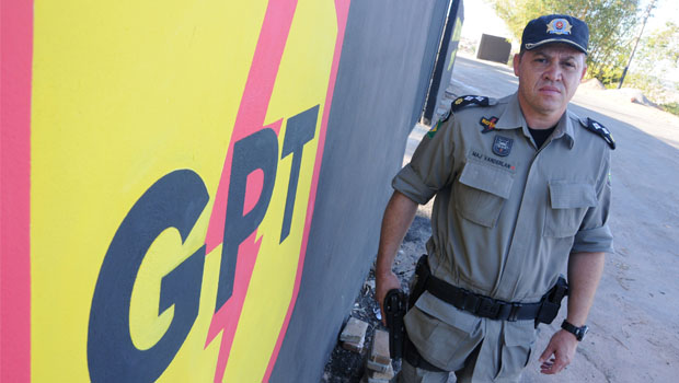 Há cinco meses no comando do policiamento de Senador Canedo, major Vanderlan afirma que o trabalho ostensivo e integrado tem dado mais segurança à cidade | Foto: Renan Accioly