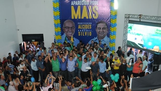 Evento que confirmou a candidatura de Professor Alcides e Coronel Sílvio | Foto: divulgação