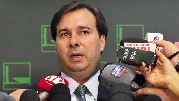 Presidente da Câmara, Rodrigo Maia durante coletiva de imprensa| Foto: Luiz Macedo/ Agência Câmara