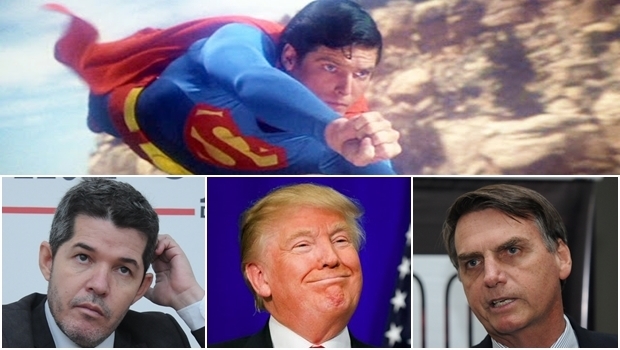 Sobre as figuras de Waldir Soares, Jair Bolsonaro e Donald Trump paira sempre o mesmo referencial: o Superman, que só existe na ficção