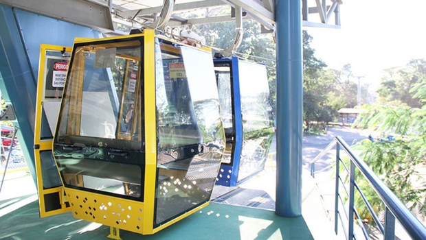 Estrutura do teleférico do Parque Mutirama | Foto: Divulgação / Prefeitura de Goiânia